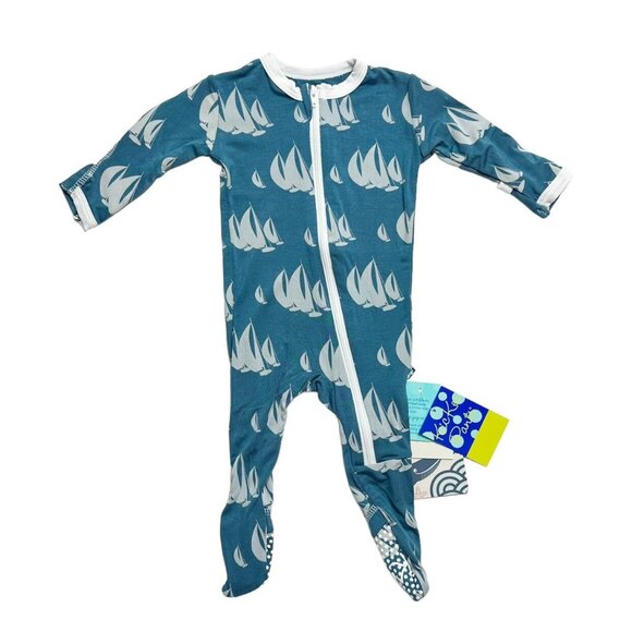 Kickee Pants Other - New! Kickee Pants Bamboo Sailboats Sleeper
